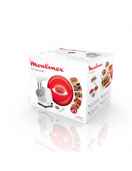 Mașină de tocat carne Moulinex ME111032, Alb