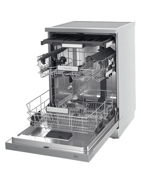 Mașină de spălat vase Hotpoint-Ariston H7F HS41 X, Oțel inoxidabil