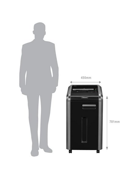 Шредер Fellowes Powershred® 225Ci, Чёрный