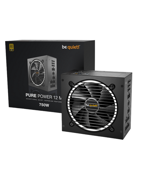 Блок питания для компьютеров be quiet! PURE POWER 12 M, 750Вт, ATX, Полностью модульный