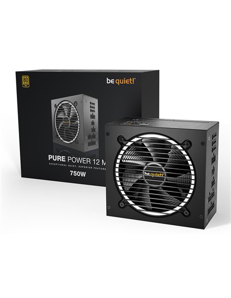 Sursă Alimentare PC be quiet! PURE POWER 12 M, 750W, ATX, Complet modular