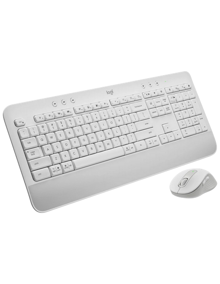 Set Tastatură + Mouse Logitech MK650, Fără fir, Alb