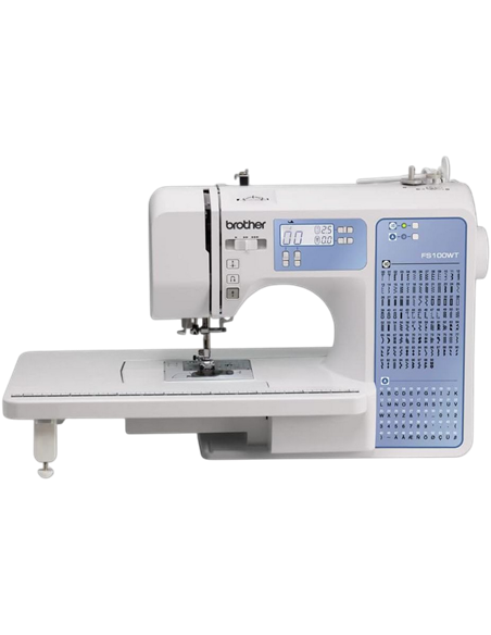 Mașină de cusut Brother FS100WT, Alb | Albastru