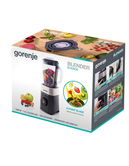 Blender staționar Gorenje B1000DE, Negru | Argintiu