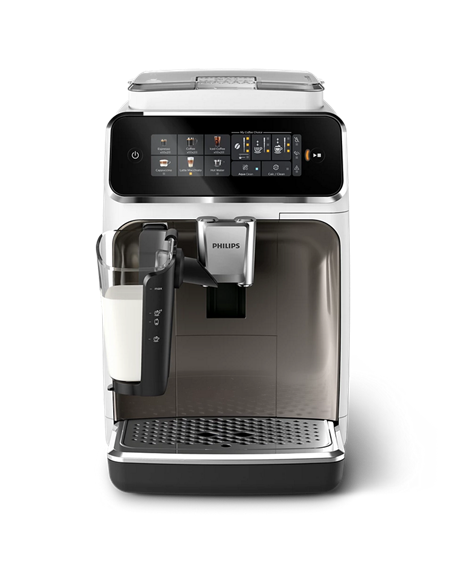 Aparat de cafea Philips EP3343/90, Oțel Inoxidabil / Alb