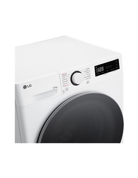 Mașină de spălat cu uscător LG F2DR509S1W, 9kg, Alb
