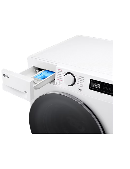 Стирально-сушильная машина LG F2DR509S1W, 9кг, Белый