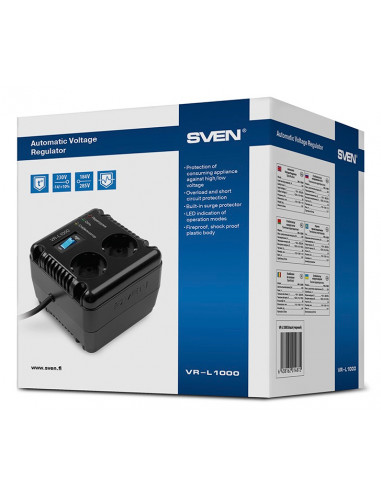 Stabilizator de Tensiune SVEN VR-L1000, 1000VA