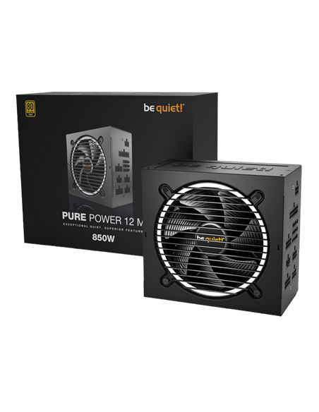 Блок питания для компьютеров be quiet! PURE POWER 12 M, 850Вт, ATX, Полностью модульный