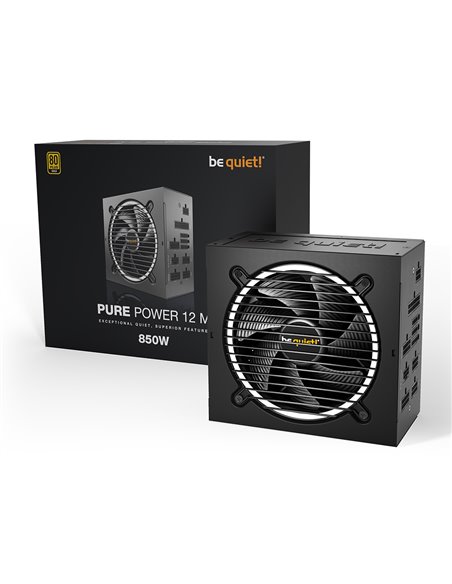 Блок питания для компьютеров be quiet! PURE POWER 12 M, 850Вт, ATX, Полностью модульный