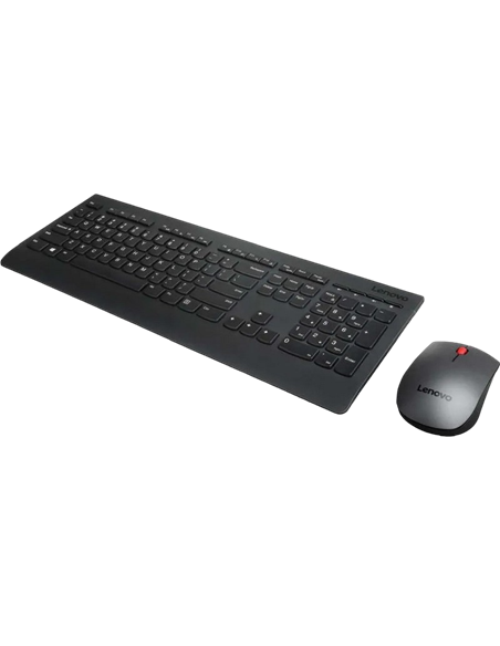Set Tastatură + Mouse Lenovo 4x30h56821, Fără fir, Negru