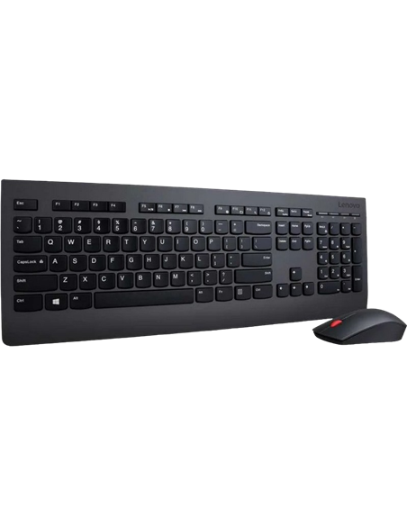 Клавиатура и мышь Lenovo 4x30h56821, Беспроводное, Чёрный