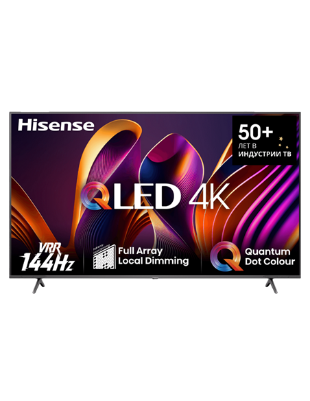 55" QLED SMART Телевизор Hisense 55E7NQ PRO, 3840x2160 4K UHD, VIDAA U7.0, Чёрный 55" QLED SMART Телевизор Hisense 55E7NQ PRO, 3840x2160 4K UHD, VIDAA U7.0, Чёрный