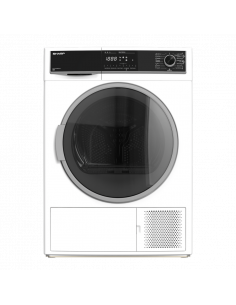 Uscător de rufe Sharp KDHHH9S8GW3EE, 9kg, Alb