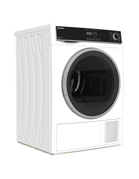 Сушильная машина Sharp KDHHH9S8GW3EE, 9кг, Белый