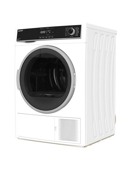 Сушильная машина Sharp KDHHH9S8GW3EE, 9кг, Белый