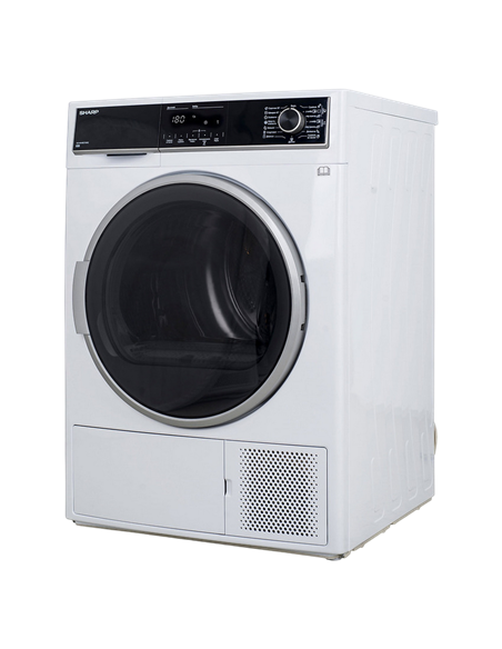 Сушильная машина Sharp KDHHH9S8GW3EE, 9кг, Белый
