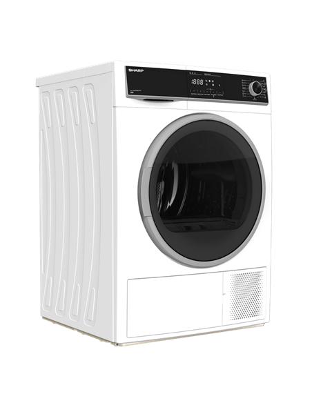 Сушильная машина Sharp KDHHH9S8GW3EE, 9кг, Белый