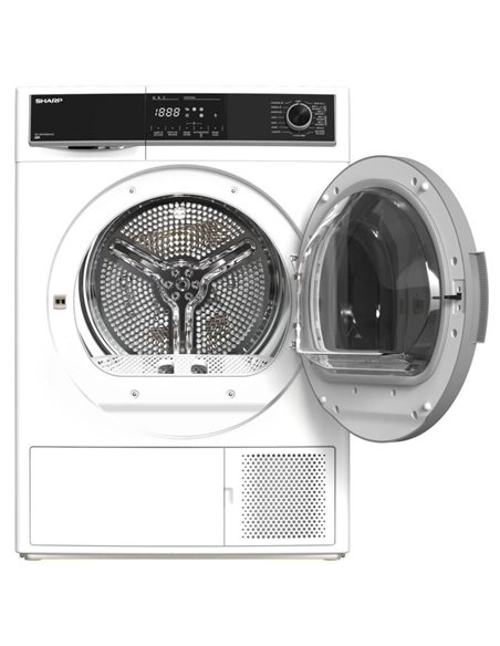 Сушильная машина Sharp KDHHH9S8GW3EE, 9кг, Белый