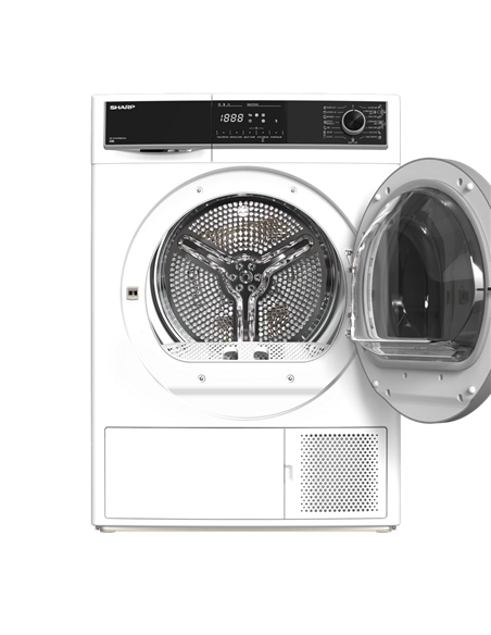 Сушильная машина Sharp KDHHH9S8GW3EE, 9кг, Белый