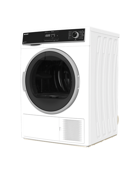 Сушильная машина Sharp KDHHH9S8GW3EE, 9кг, Белый