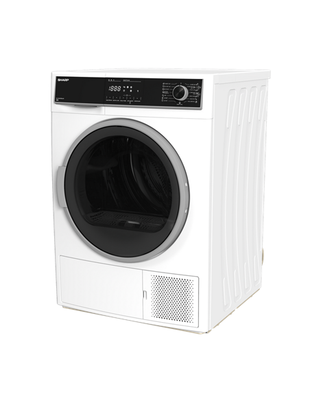 Сушильная машина Sharp KDHHH9S8GW3EE, 9кг, Белый