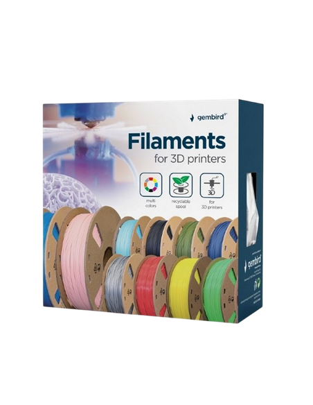 Filament pentru imprimantă 3D Gembird 3DP-PETG1.75-01-GR, PETG, Galben , 1.75 mm, 1kg