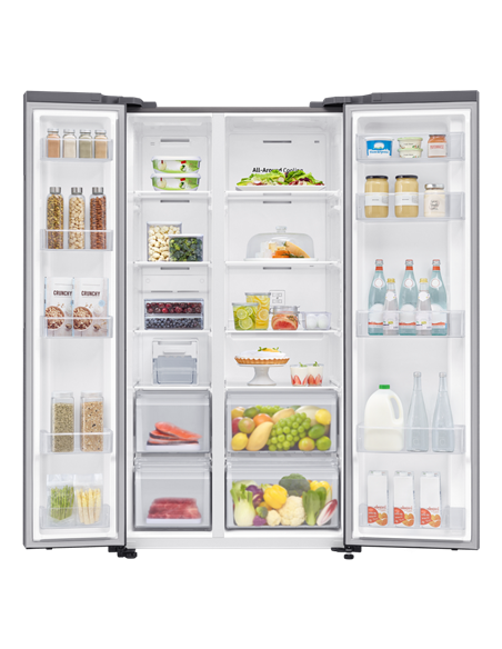 Frigider Samsung RS62DG5003S9EO, Oțel inoxidabil