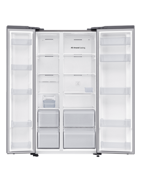 Frigider Samsung RS62DG5003S9EO, Oțel inoxidabil