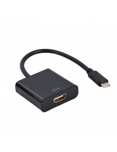Cablu Video Cablexpert A-CM-HDMIF-04, USB 3.1 Type-C (M) - HDMI (F), 0.15 m, Negru