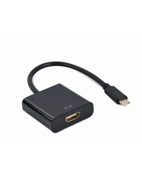 Cablu Video Cablexpert A-CM-HDMIF-04, USB 3.1 Type-C (M) - HDMI (F), 0.15 m, Negru