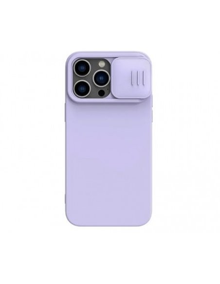 Husă Nillkin iPhone 14 Pro Max, CamShield Silky Silicone, Dark Purple