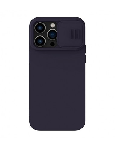 Husă Nillkin iPhone 14 Pro Max, CamShield Silky Silicone, Dark Purple