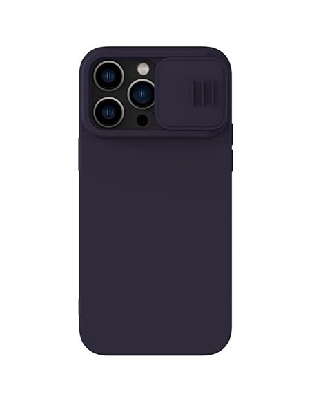 Husă Nillkin iPhone 14 Pro Max, CamShield Silky Silicone, Dark Purple