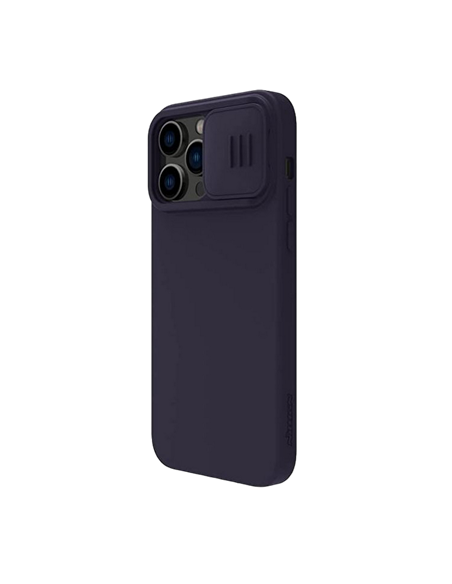 Husă Nillkin iPhone 14 Pro Max, CamShield Silky Silicone, Dark Purple