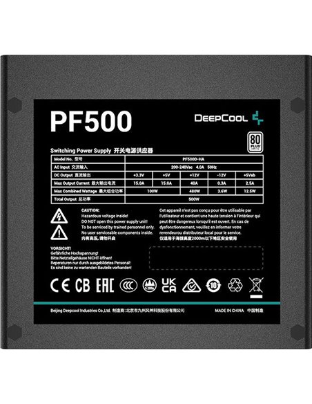 Sursă Alimentare PC Deepcool PF500, 500W, ATX