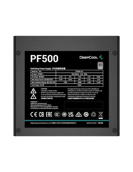 Блок питания для компьютеров Deepcool PF500, 500Вт, ATX