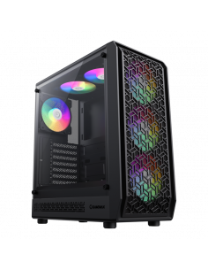 Компьютерный корпус Gamemax Forge AB, Midi-Tower, Без блока питания, Чёрный