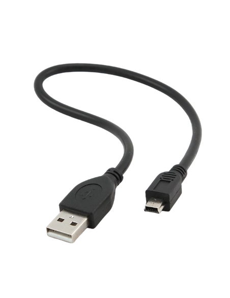 Cable de date Cablexpert CCP-USB2-AM5P-1, USB Type-A (F)/Mini-USB, 0,3m, Negru