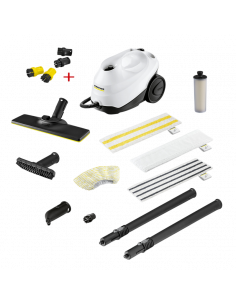 Пароочиститель Karcher SC 3 EasyFix Anniversary Edition + Комплект круглых щеток 2.863-264.0, Белый