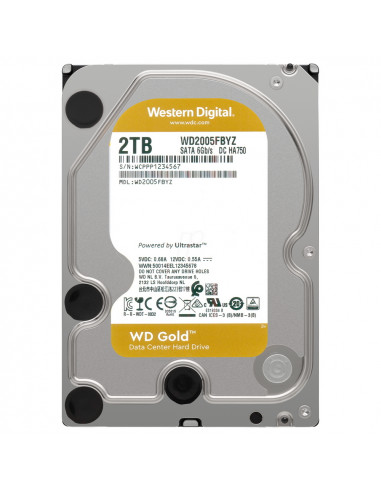 Жесткий диск Western Digital WD Gold, 3.5", 2 ТБ <WD2005FBYZ>