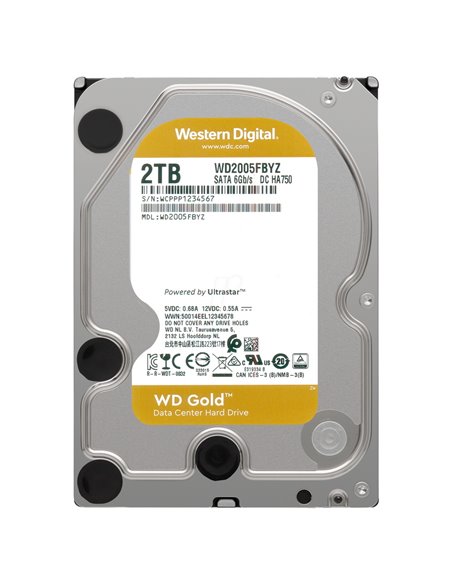Unitate HDD Western Digital WD Gold, 3.5", 2 TB WD2005FBYZ