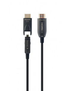 Cablu Video Cablexpert CCBP-HDMID-AOC-20M, HDMI D (M) - HDMI A (M), 20 m, Negru 2