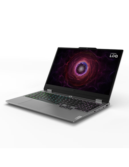 Laptop Gaming 15,6" Lenovo LOQ 15ARP9, Luna Grey, AMD Ryzen 7 7435HS, 24GB/1024GB, Fără SO