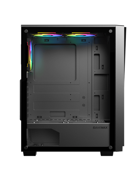 Carcasă PC Gamemax Prism, Midi-Tower, Fără PSU, Negru