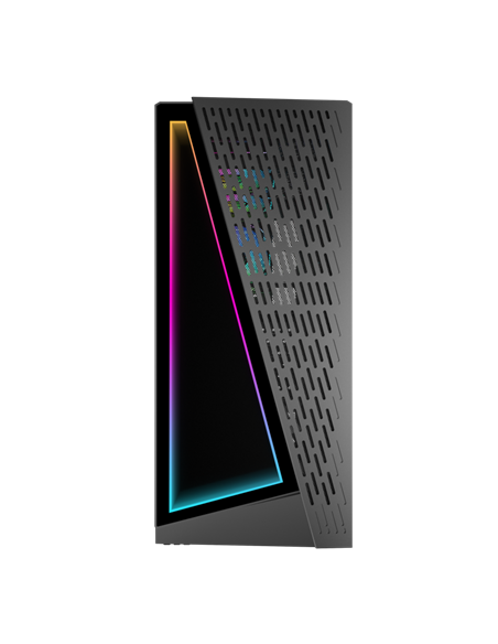 Carcasă PC Gamemax Prism, Midi-Tower, Fără PSU, Negru