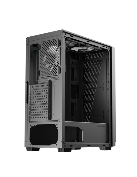 Carcasă PC Gamemax Prism, Midi-Tower, Fără PSU, Negru