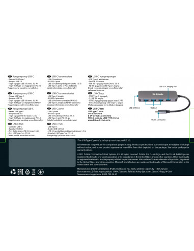 USB-концентратор D-Link DUB-2340, Серый