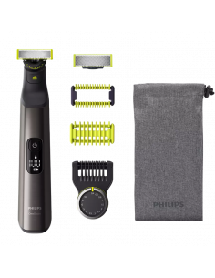 Мужской Триммер Philips OneBlade Pro 360 QP6551/15, Хром
