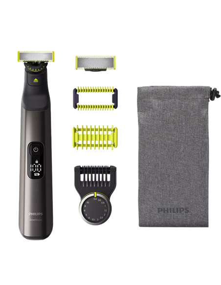 Trimmer pentru bărbați Philips OneBlade Pro 360 QP6551/15, Crom
